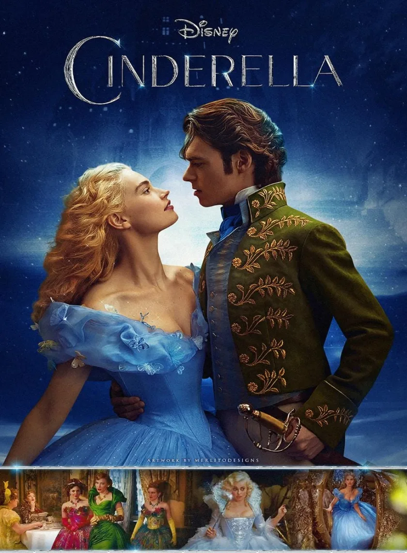 Cinderella (2015) Dual Audio {Hindi + English}  Full Movie Bluray ESub