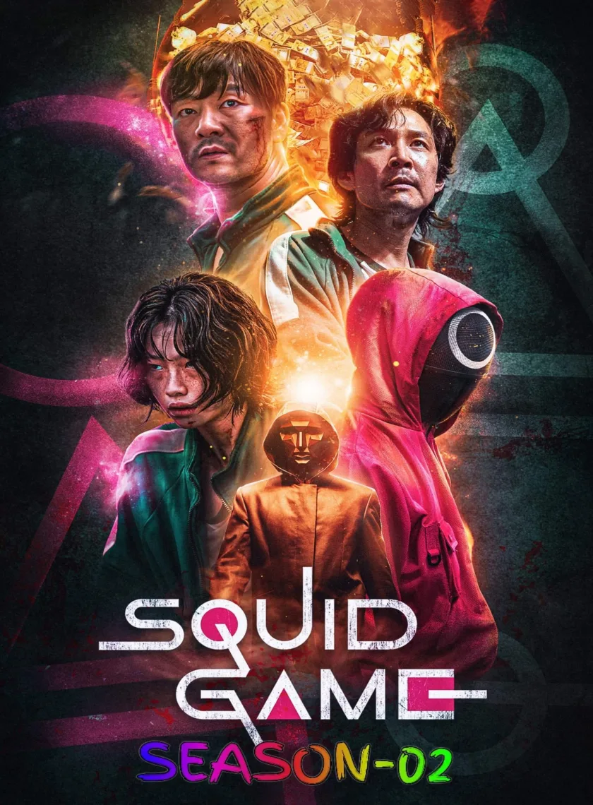 Squid Game S02 (2024) (Hindi + English) Dual  Audio Completed Web Series HEVC ESub