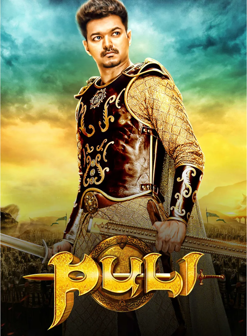 Puli (2015) (Hindi + Tamil) Dual Audio UnCut South Movie HD ESub